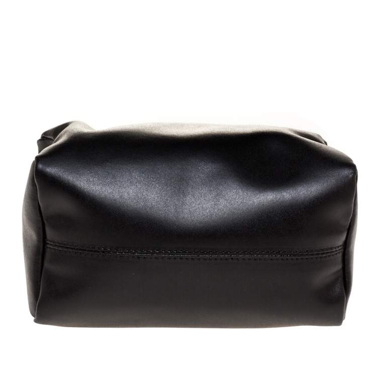Pre Owned Givenchy Black Leather Pandora Wristlet Clutch