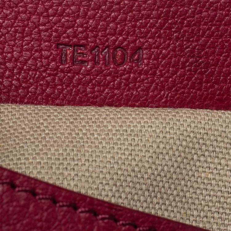 Pre Owned Givenchy Ruby Red Leather Antigona Clutch