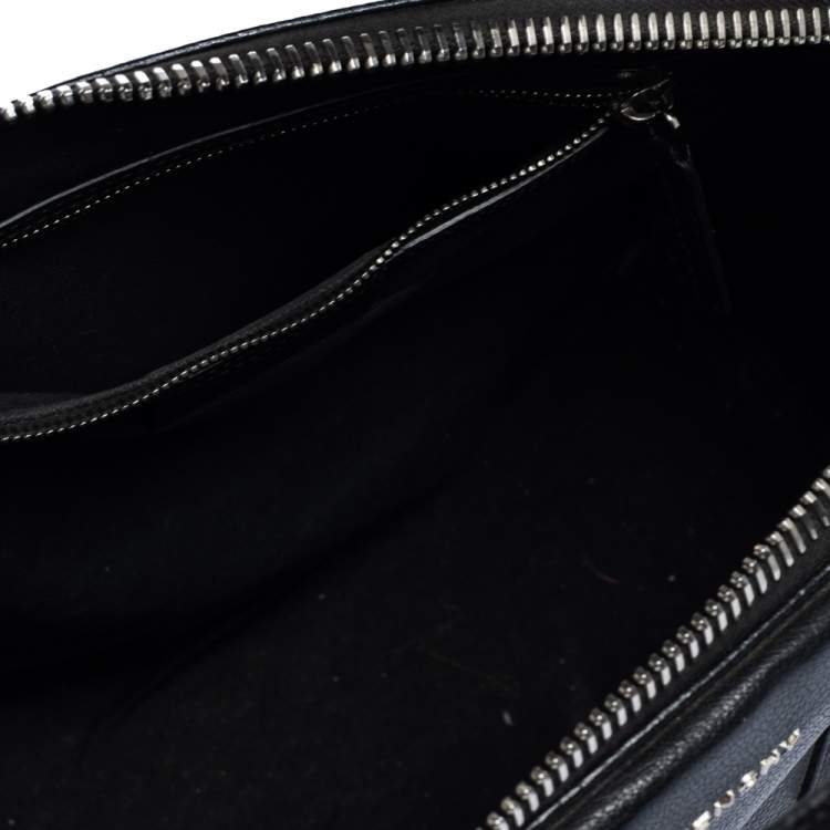 Pre Owned Givenchy Black Leather Medium Antigona Satchel