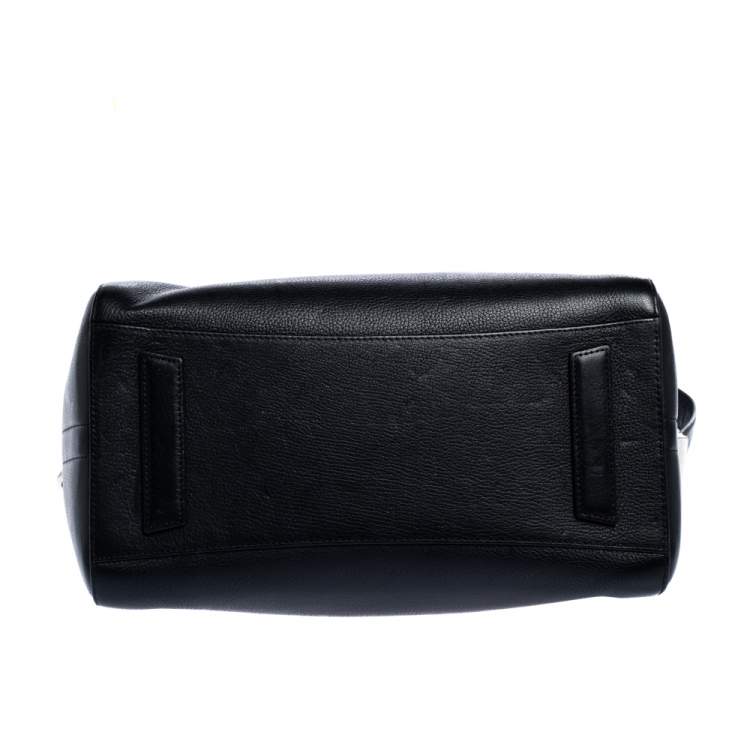 Pre Owned Givenchy Black Leather Medium Antigona Satchel