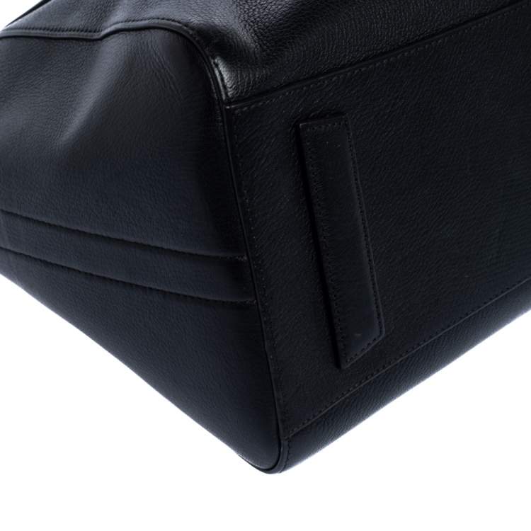 Pre Owned Givenchy Black Leather Medium Antigona Satchel