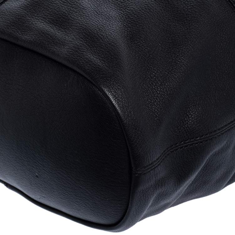 Pre Owned Givenchy Black Leather Medium Nightingale Satchel