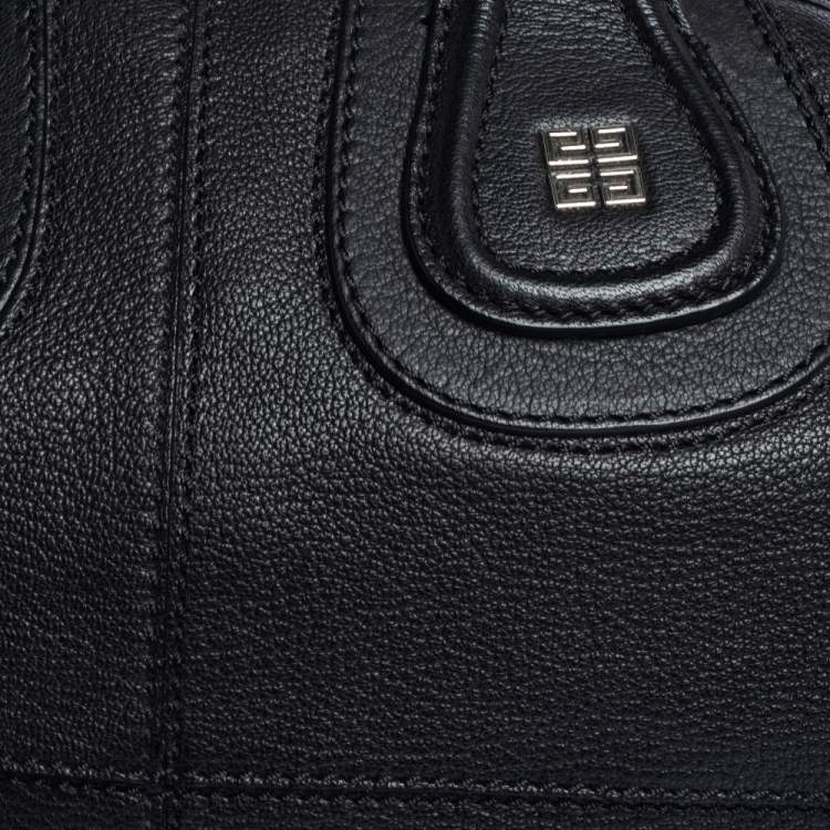 Pre Owned Givenchy Black Leather Medium Nightingale Satchel