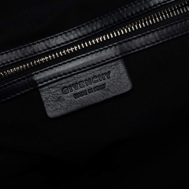Pre Owned Givenchy Black Leather Medium Nightingale Satchel