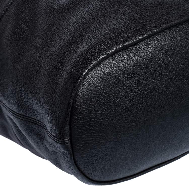 Pre Owned Givenchy Black Leather Medium Nightingale Satchel