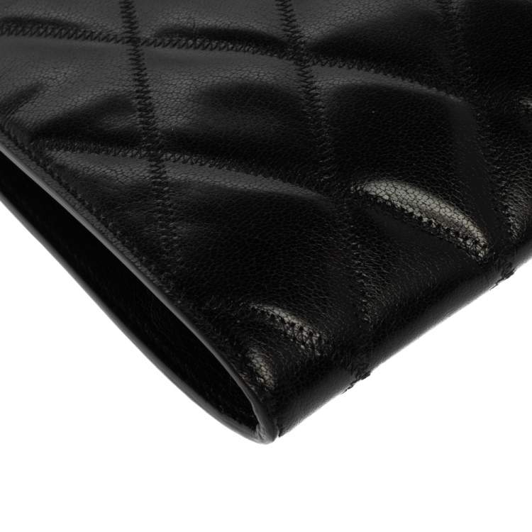 Pre Owned Givenchy Black Quilted Leather Medium Gem Shoulder Bag