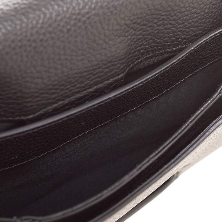 Pre Owned Givenchy Nero Leather Antigona Envelope Clutch