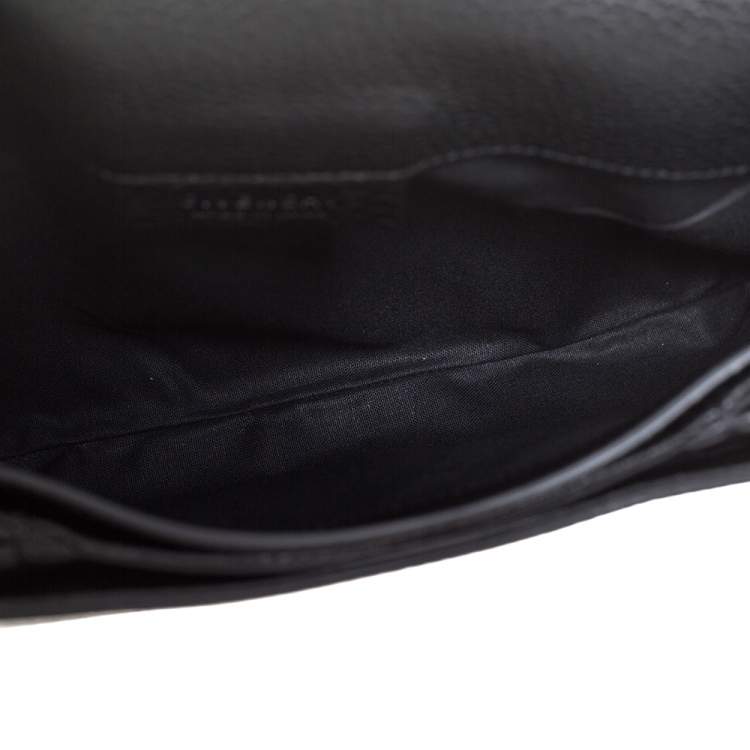 Pre Owned Givenchy Nero Leather Antigona Envelope Clutch