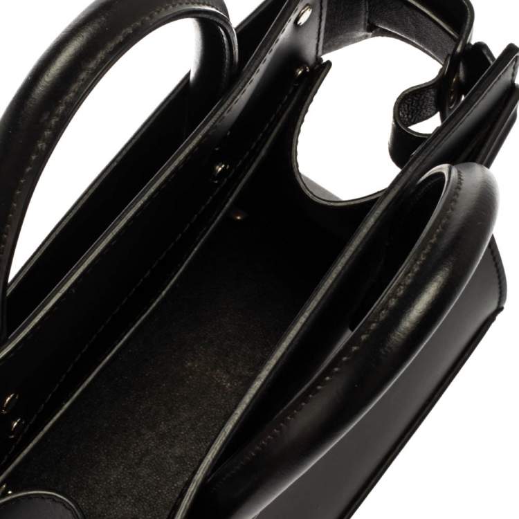 Pre Owned Givenchy Black Leather Mini Horizon Bag 