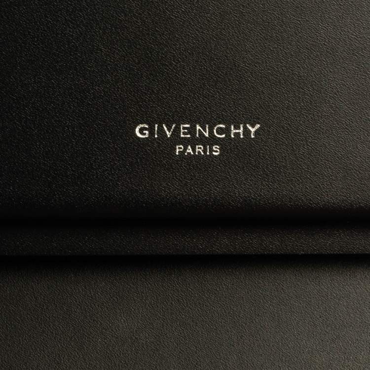 Pre Owned Givenchy Black Leather Mini Horizon Bag 