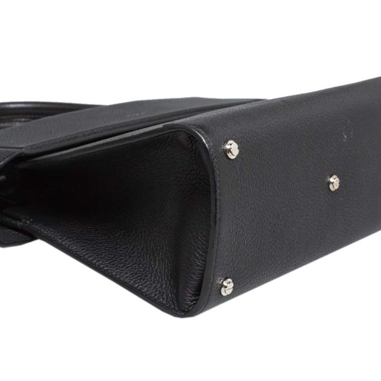مملوكة مسبقًا Givenchy Black Leather Medium Horizon Tote