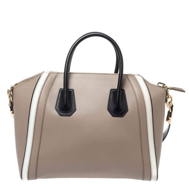 Pre Owned Givenchy Tri Color Leather Medium Antigona Satchel