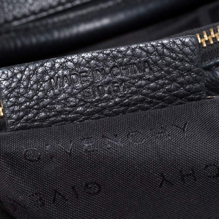مملوكة مسبقًا Givenchy Black Signature Canvas and Leather Double Zip Tote