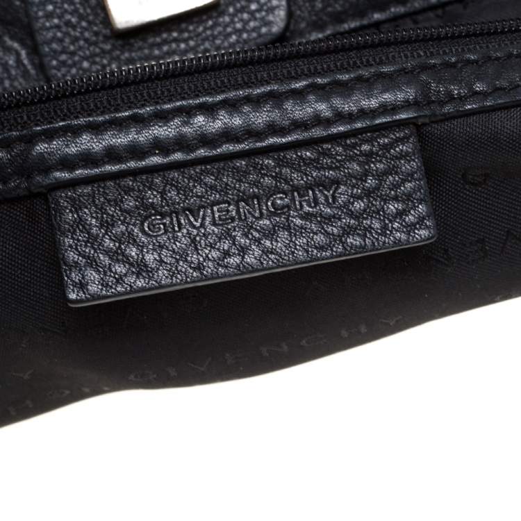 مملوكة مسبقًا Givenchy Black Signature Canvas and Leather Double Zip Tote