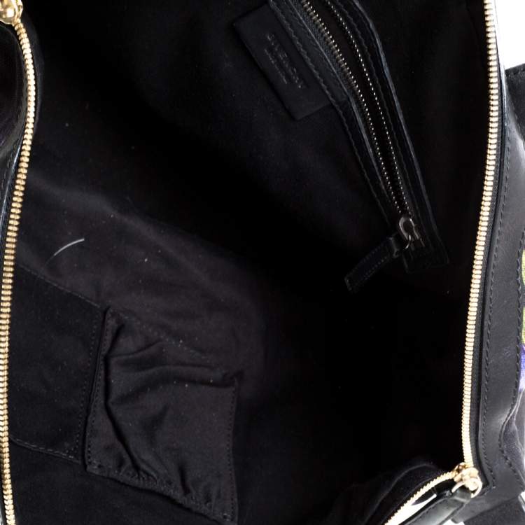 مملوكة مسبقًا Givenchy Multicolor Printed Canvas and Leather Nightingale Satchel