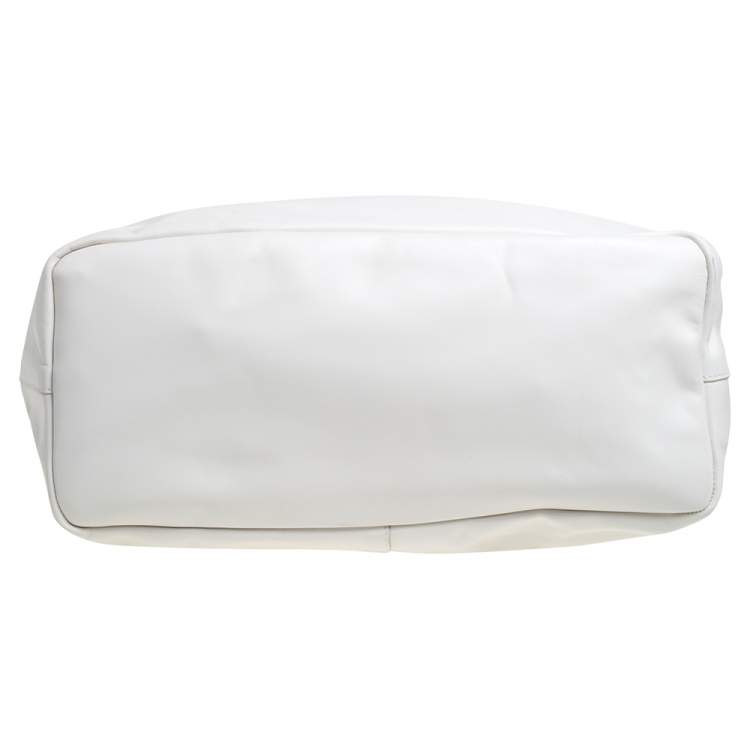 Pre Owned Givenchy White Leather Large Antigona Shopping Tote