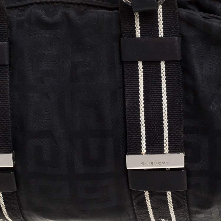 Pre Owned Givenchy Black Nylon Bow Baguette Bag