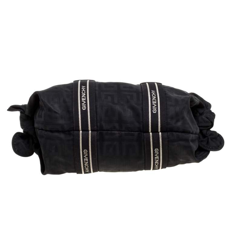 Pre Owned Givenchy Black Nylon Bow Baguette Bag