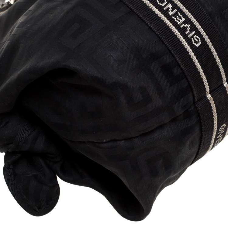 Pre Owned Givenchy Black Nylon Bow Baguette Bag