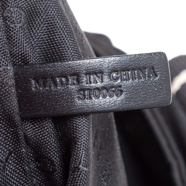 Pre Owned Givenchy Black Nylon Bow Baguette Bag