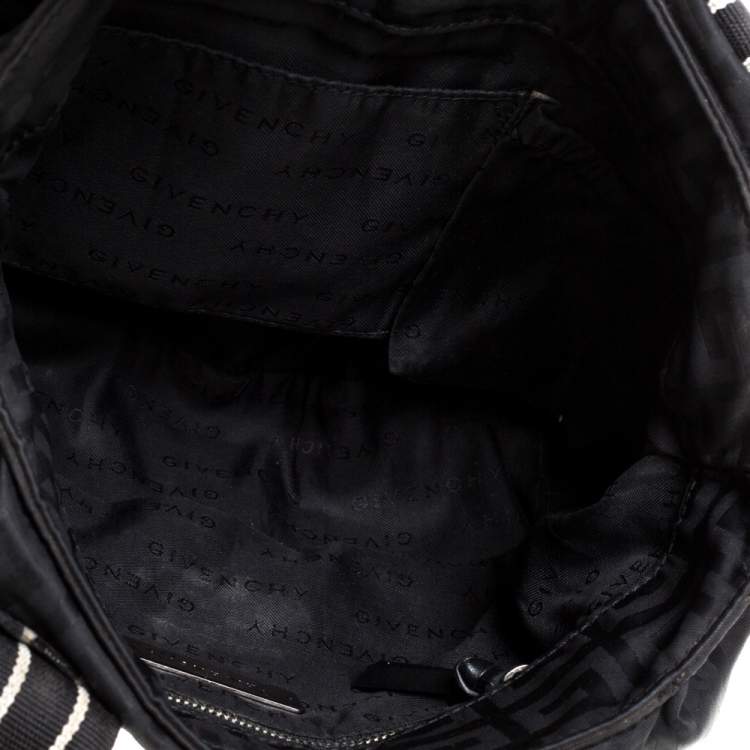 Pre Owned Givenchy Black Nylon Bow Baguette Bag