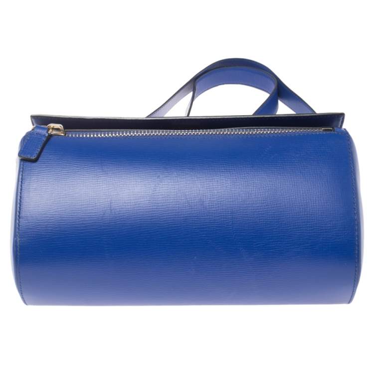 Pre Owned Givenchy Blue Leather Medium Pandora Box Bag