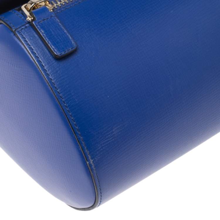 Pre Owned Givenchy Blue Leather Medium Pandora Box Bag