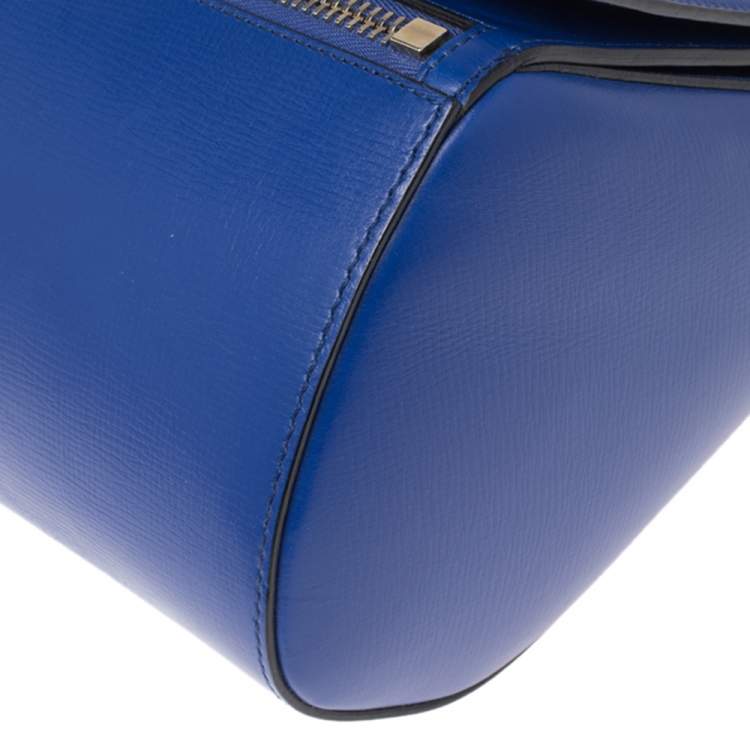 Pre Owned Givenchy Blue Leather Medium Pandora Box Bag