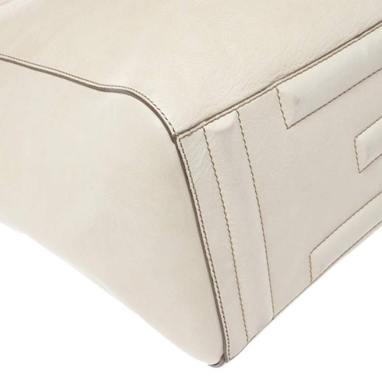Pre Owned Givenchy Light Beige Leather Antigona Tote