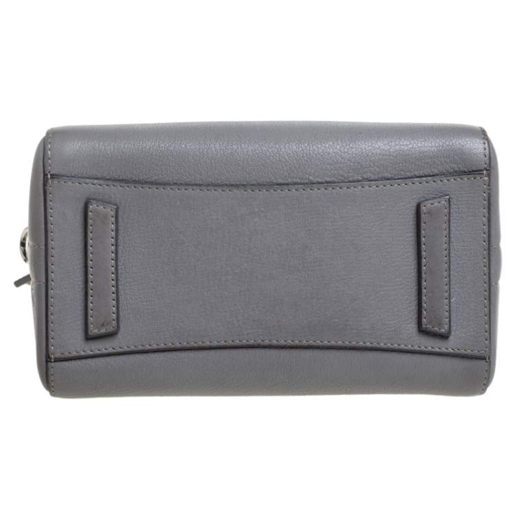 مملوكة مسبقًا Givenchy Grey Leather Mini Antigona Satchel