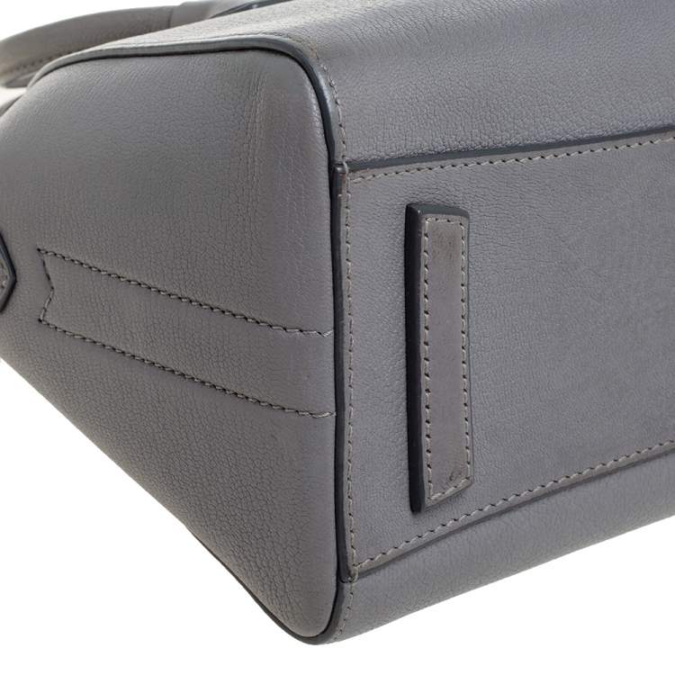 مملوكة مسبقًا Givenchy Grey Leather Mini Antigona Satchel