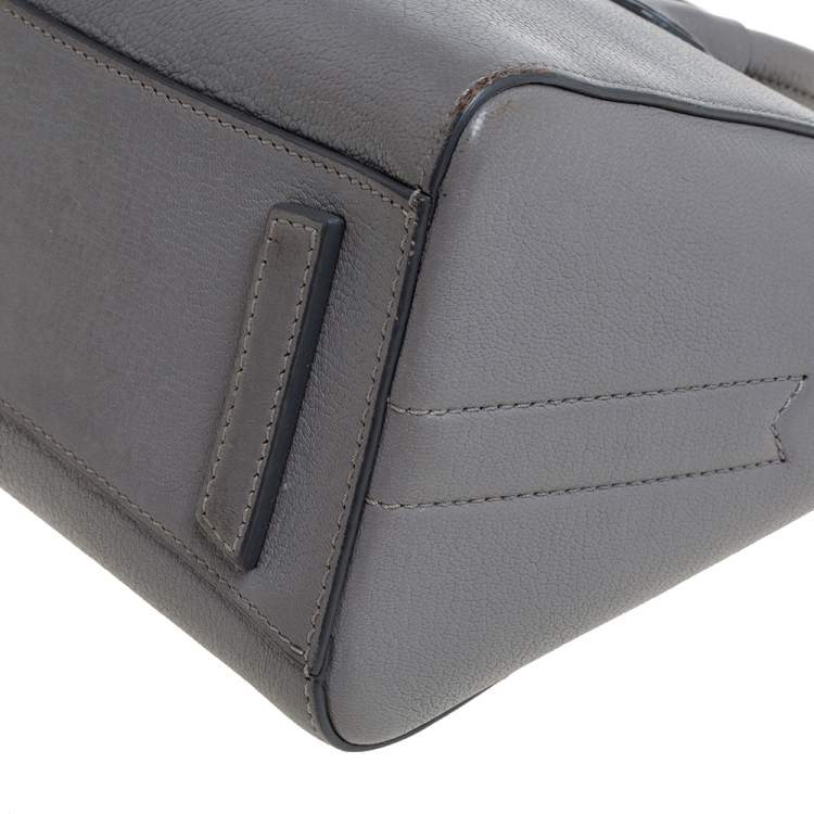 مملوكة مسبقًا Givenchy Grey Leather Mini Antigona Satchel