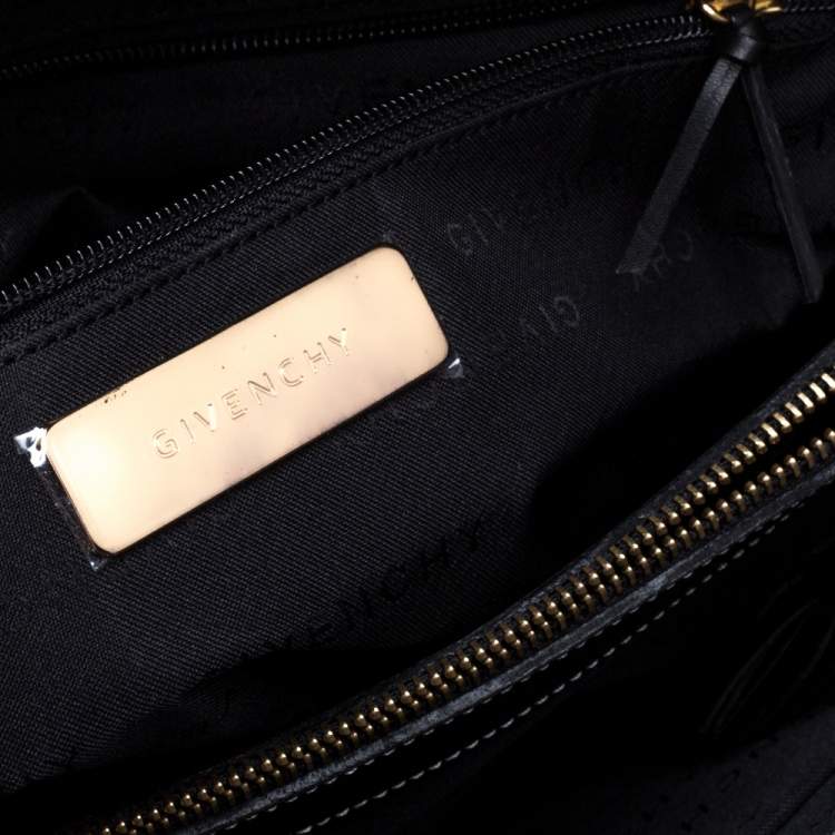 Pre Owned Givenchy Grey Monogram Canvas and Leather  Tote 