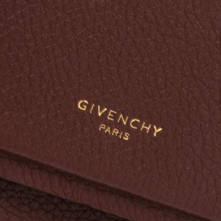 Pre Owned Givenchy Brown Leather Mini Horizon Bag 
