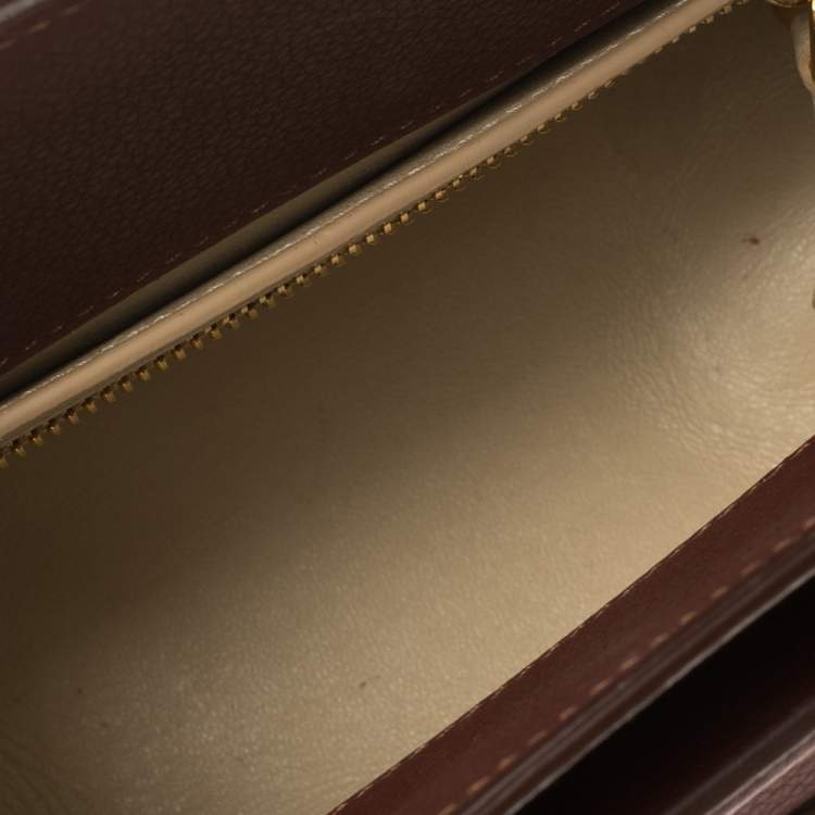 Pre Owned Givenchy Brown Leather Mini Horizon Bag 