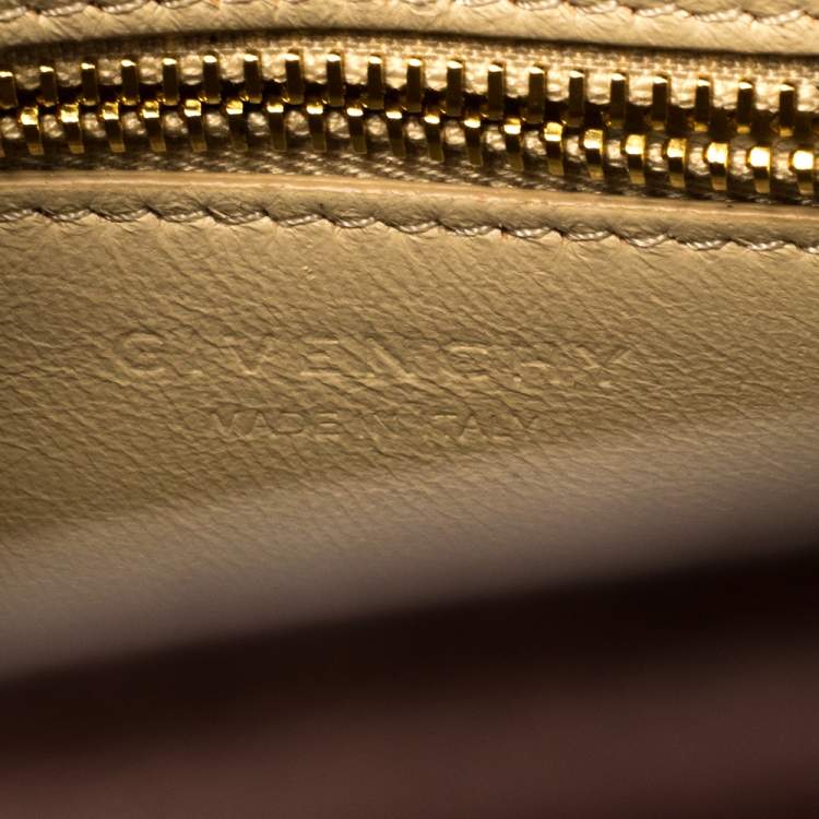 Pre Owned Givenchy Brown Leather Mini Horizon Bag 