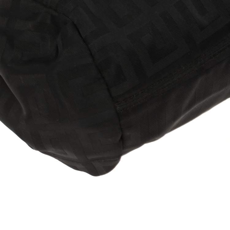 Pre Owned Givenchy Black Signature Nylon Double Zip Shoulder Bag