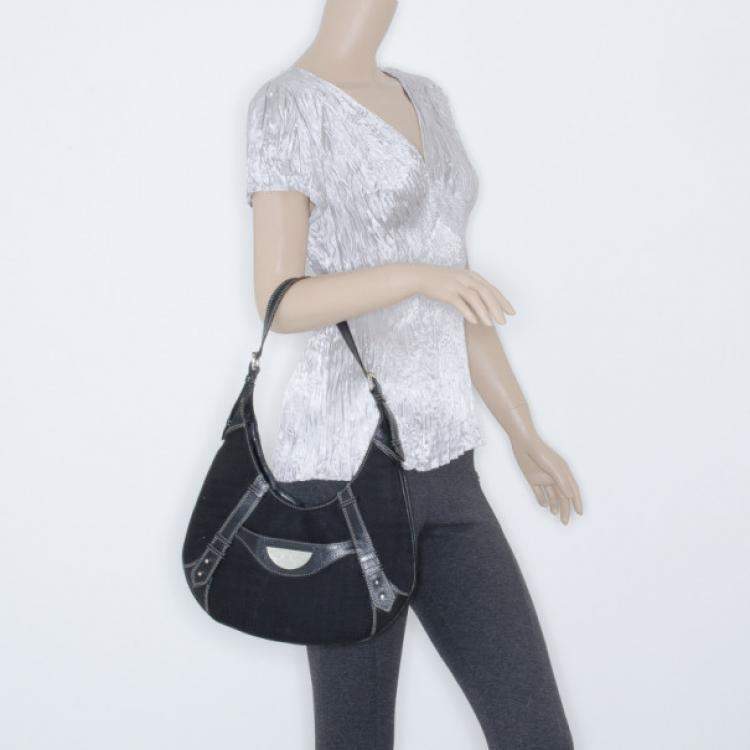 Pre Owned Givenchy Black Monogram Hobo