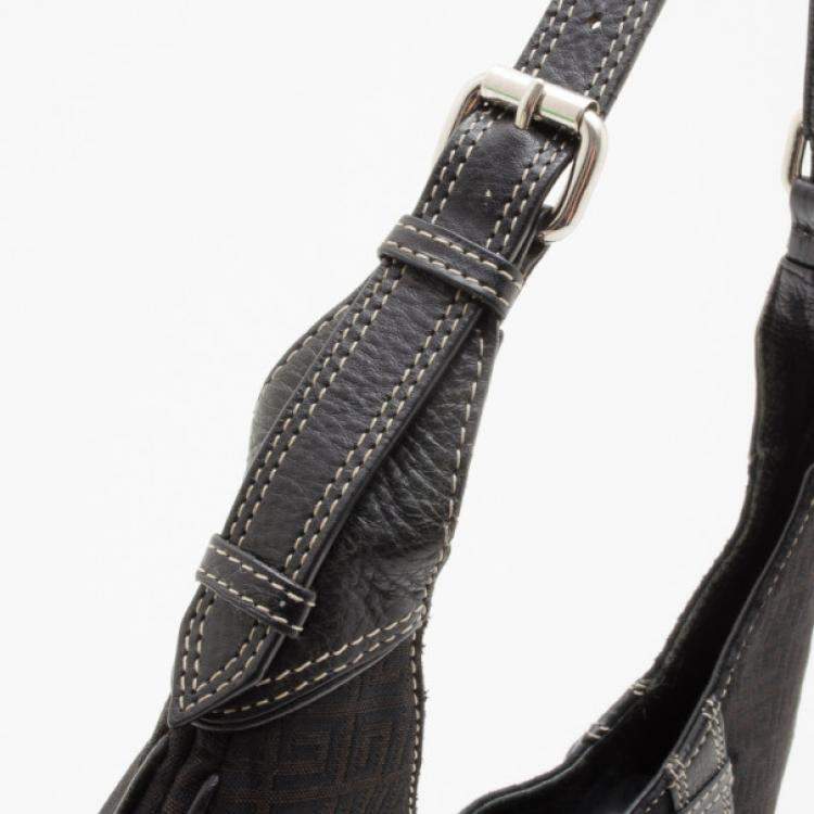 Pre Owned Givenchy Black Monogram Hobo