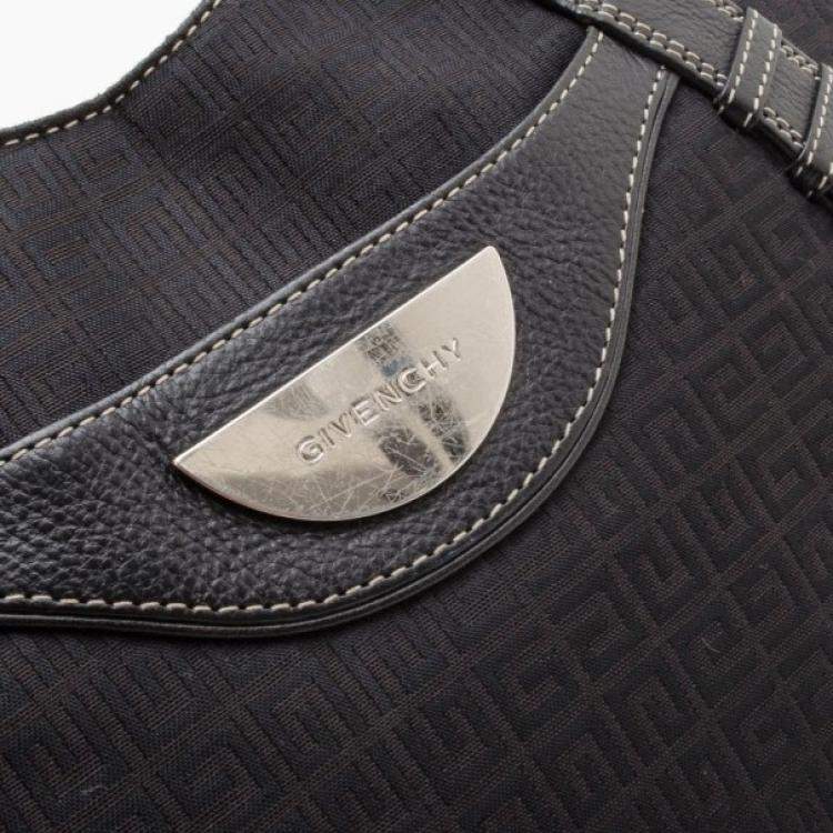 Pre Owned Givenchy Black Monogram Hobo