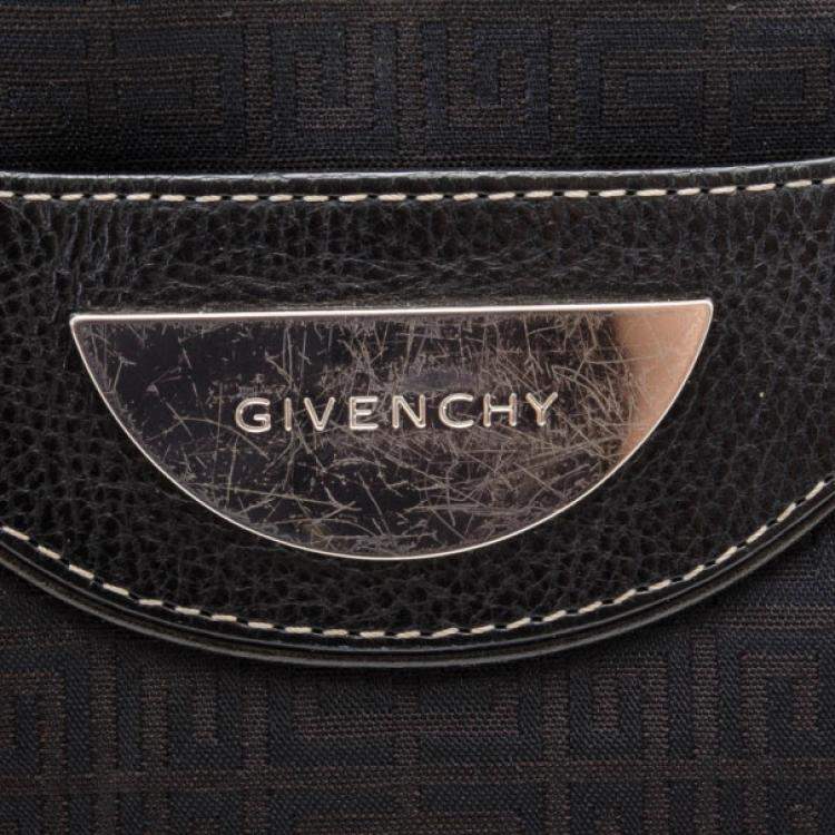 Pre Owned Givenchy Black Monogram Hobo