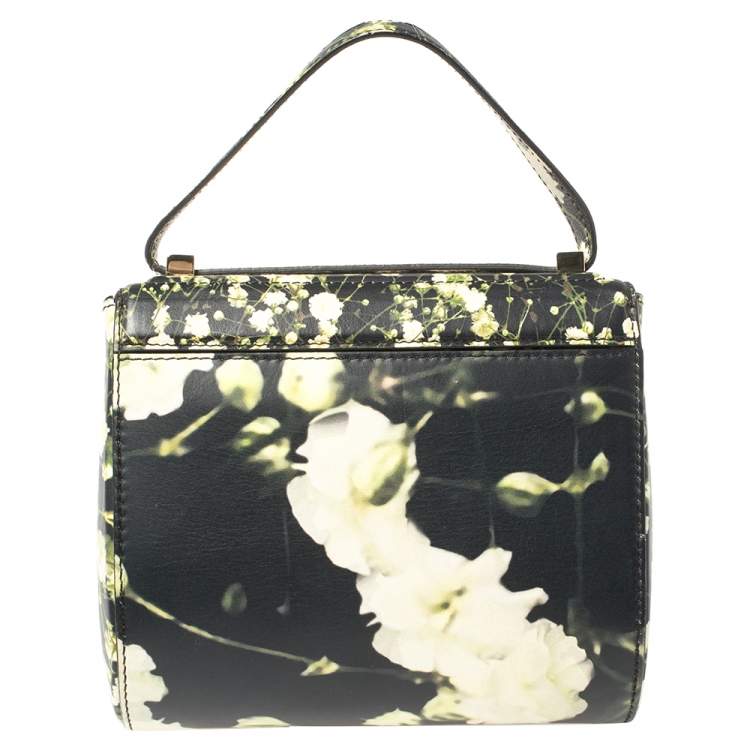 Pre Owned Givenchy Multicolor Printed Leather Mini Pandora Box Bag