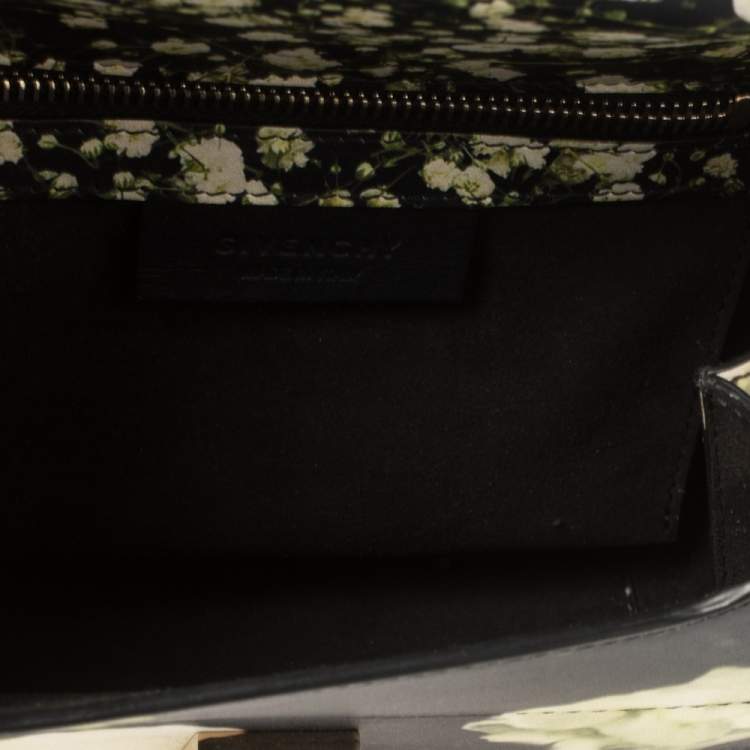 Pre Owned Givenchy Multicolor Printed Leather Mini Pandora Box Bag