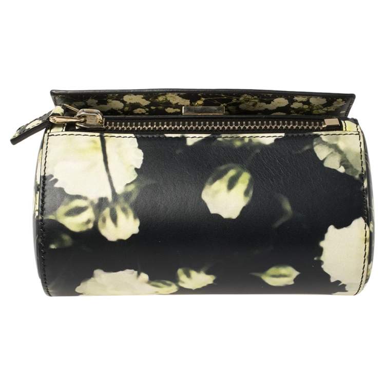 Pre Owned Givenchy Multicolor Printed Leather Mini Pandora Box Bag