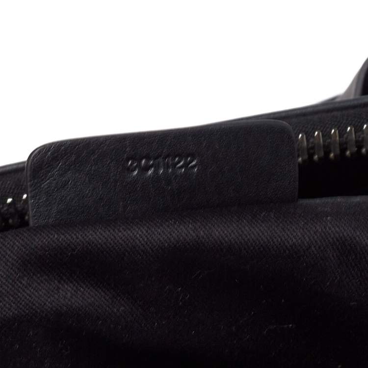Pre Owned Givenchy Black Leather Medium Antigona Metal Detail Satchel