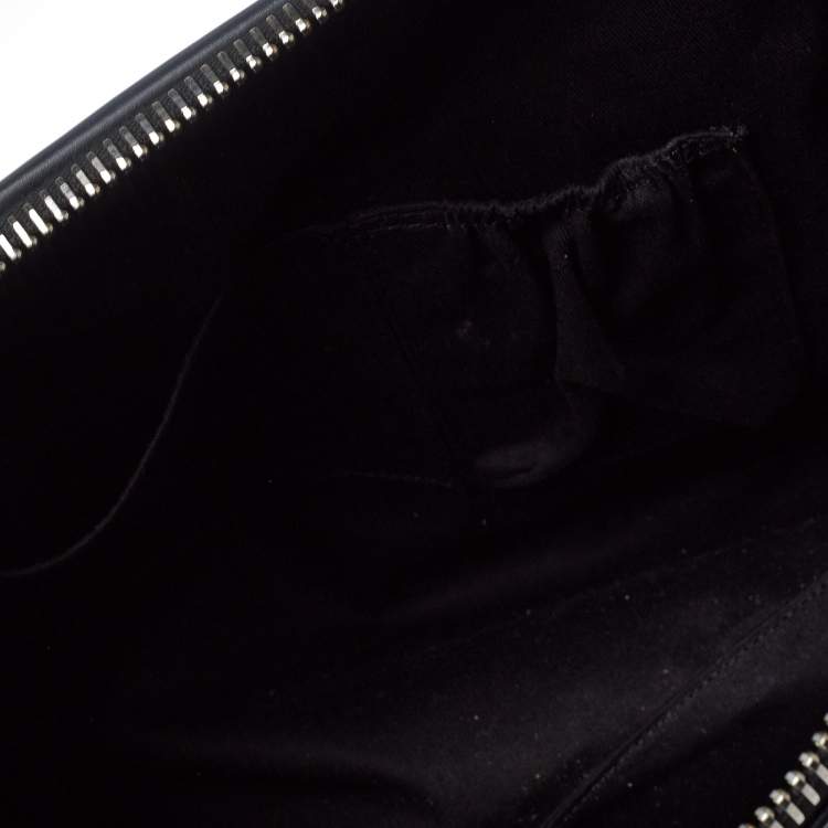 Pre Owned Givenchy Black Leather Medium Antigona Metal Detail Satchel