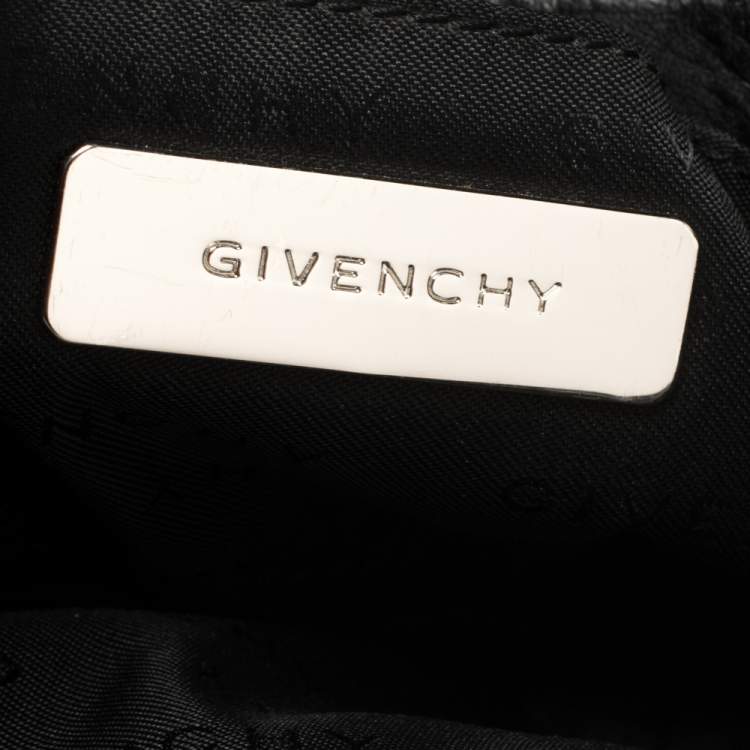 Pre Owned Givenchy Black Denim and Leather Small Shoulder Bag