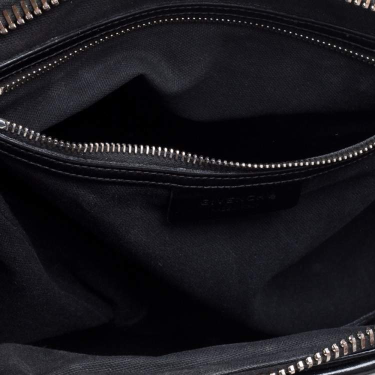 Pre Owned Givenchy Black Leather Medium Antigona Satchel
