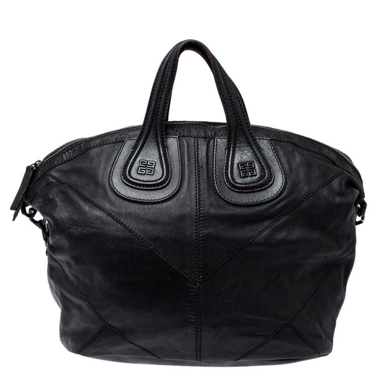مملوكة مسبقًا Givenchy Black Leather Medium Nightingale Satchel