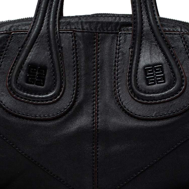 مملوكة مسبقًا Givenchy Black Leather Medium Nightingale Satchel